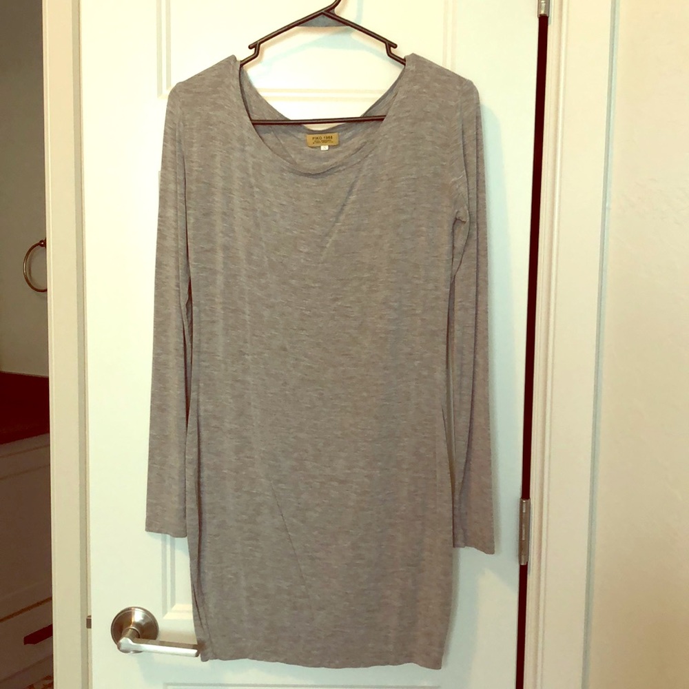 Gray piko dress